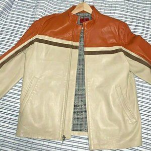 Cole Haan Men's Lambskin Moto Leather Jacket - Sm